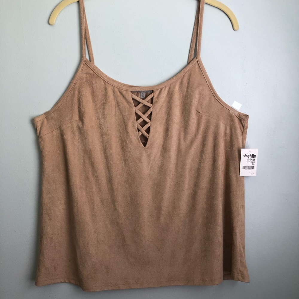 Butterscotch Suede Tank Top